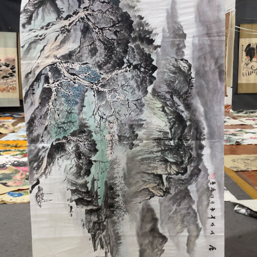 国画国画作品画心一张