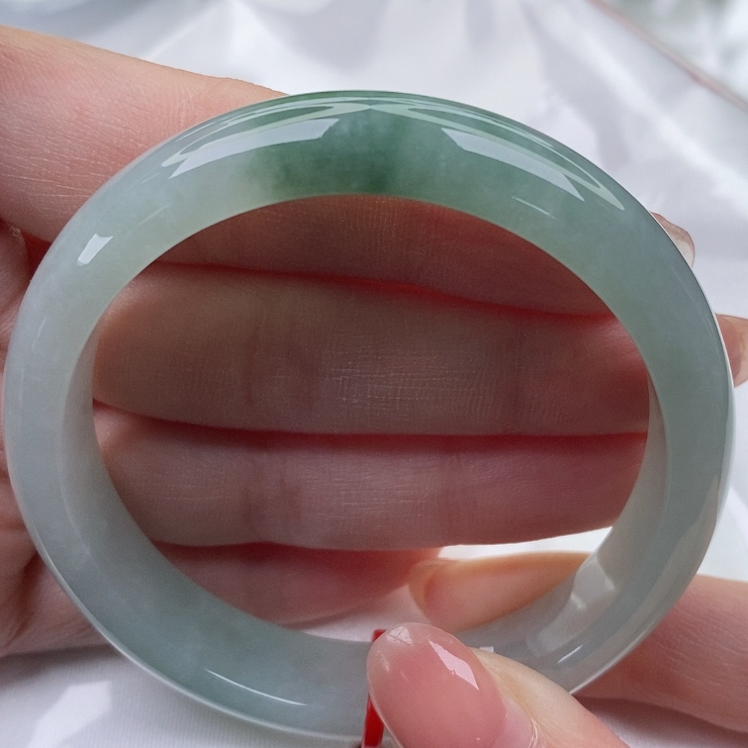 翡翠未镶嵌手镯缅甸天然A货翡翠 53