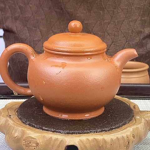 紫砂茶壶宜兴紫砂小红泥280c c