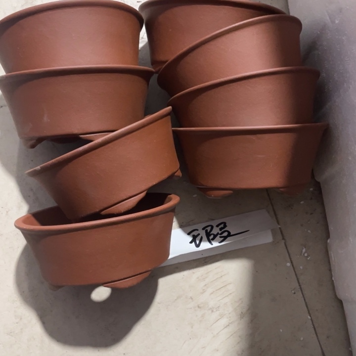 紫砂花盆紫砂花盆口15高7