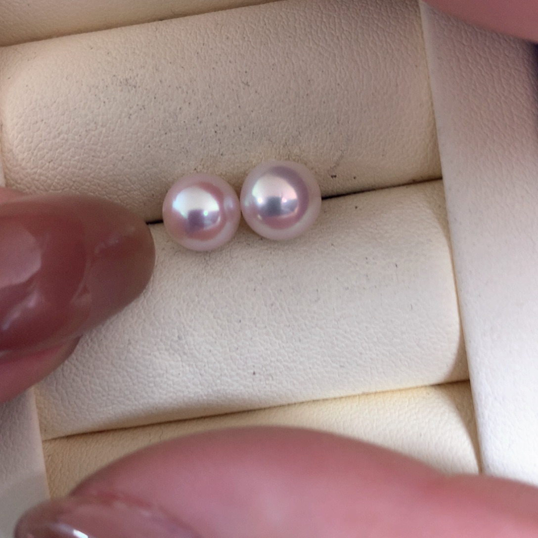 海水珍珠耳饰18K金镶嵌