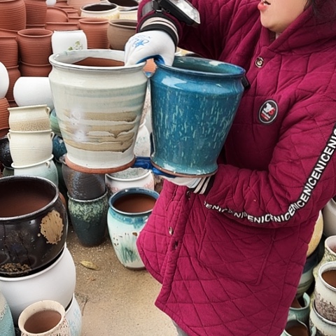 18口23高瑕疵盆子。