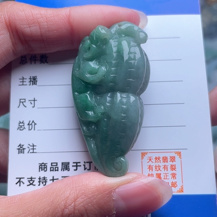 翡翠颈饰未镶嵌吊坠