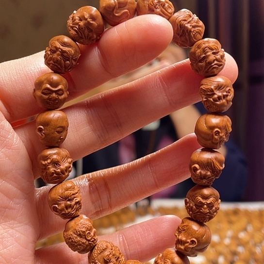 橄榄核手串/手链龙纹桃核