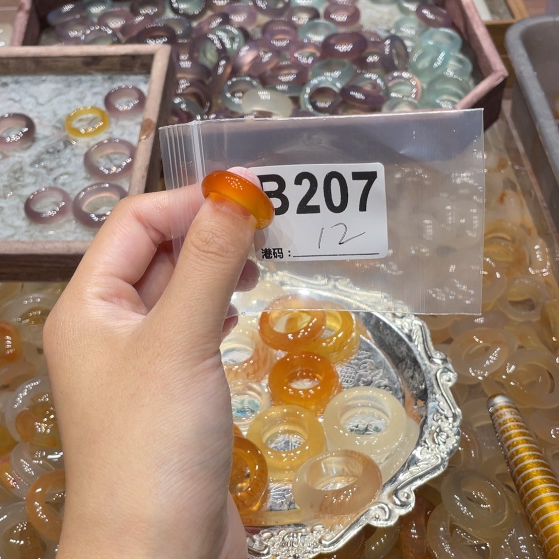 玛瑙/玉髓未镶嵌戒指207