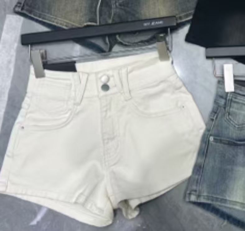 8120美式辣妹高腰包臀a字热裤超短裤子