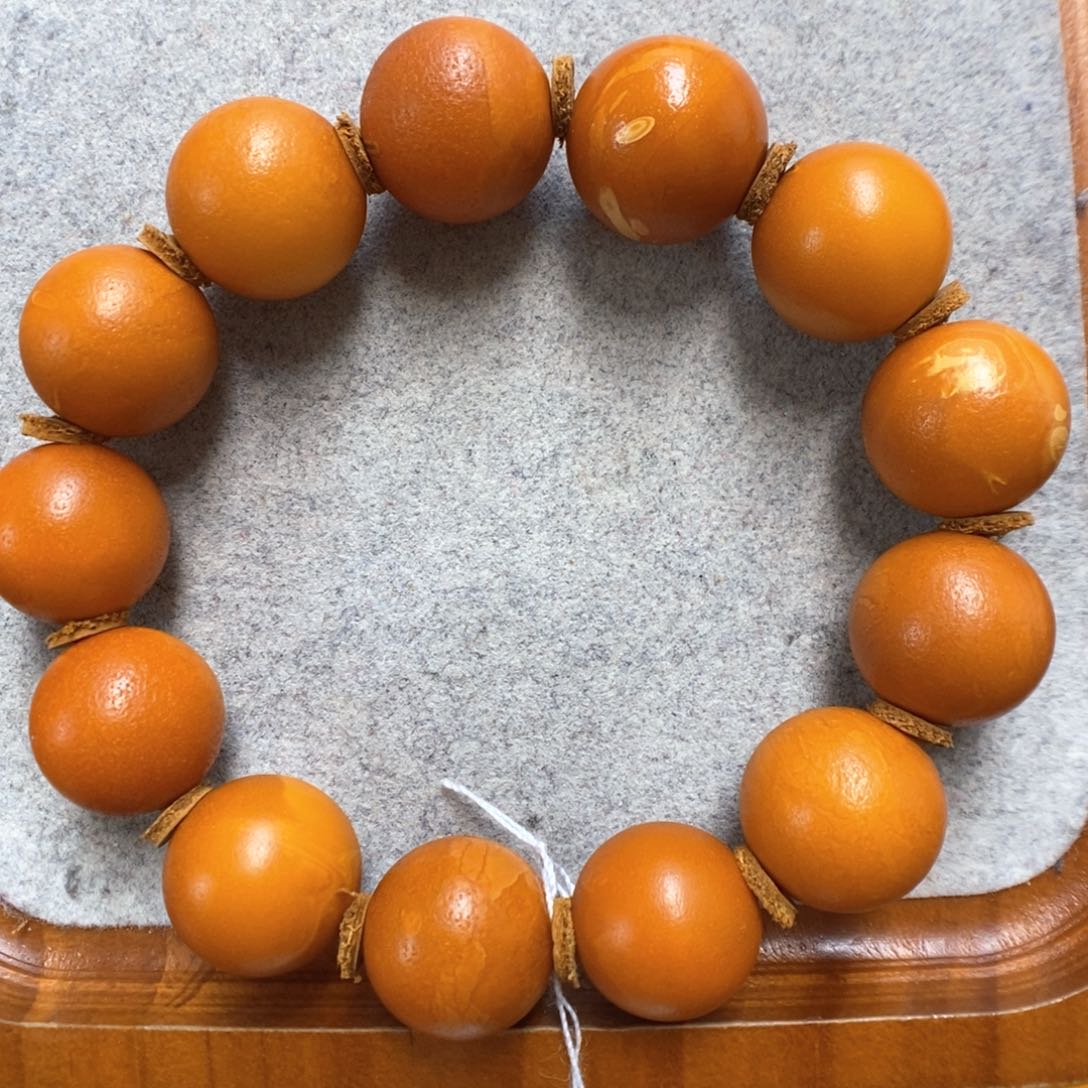 蜜蜡手串未镶嵌蜜蜡