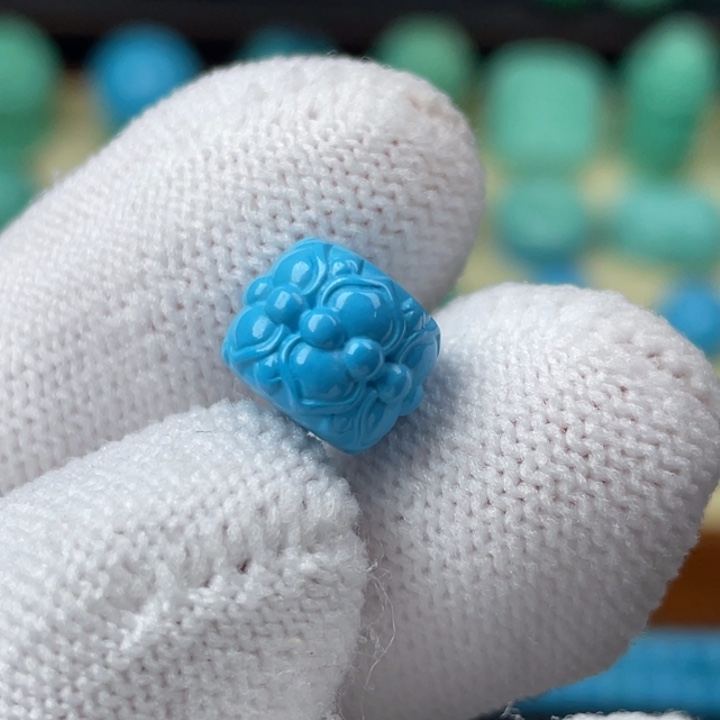 高瓷蓝10mm莲花老型