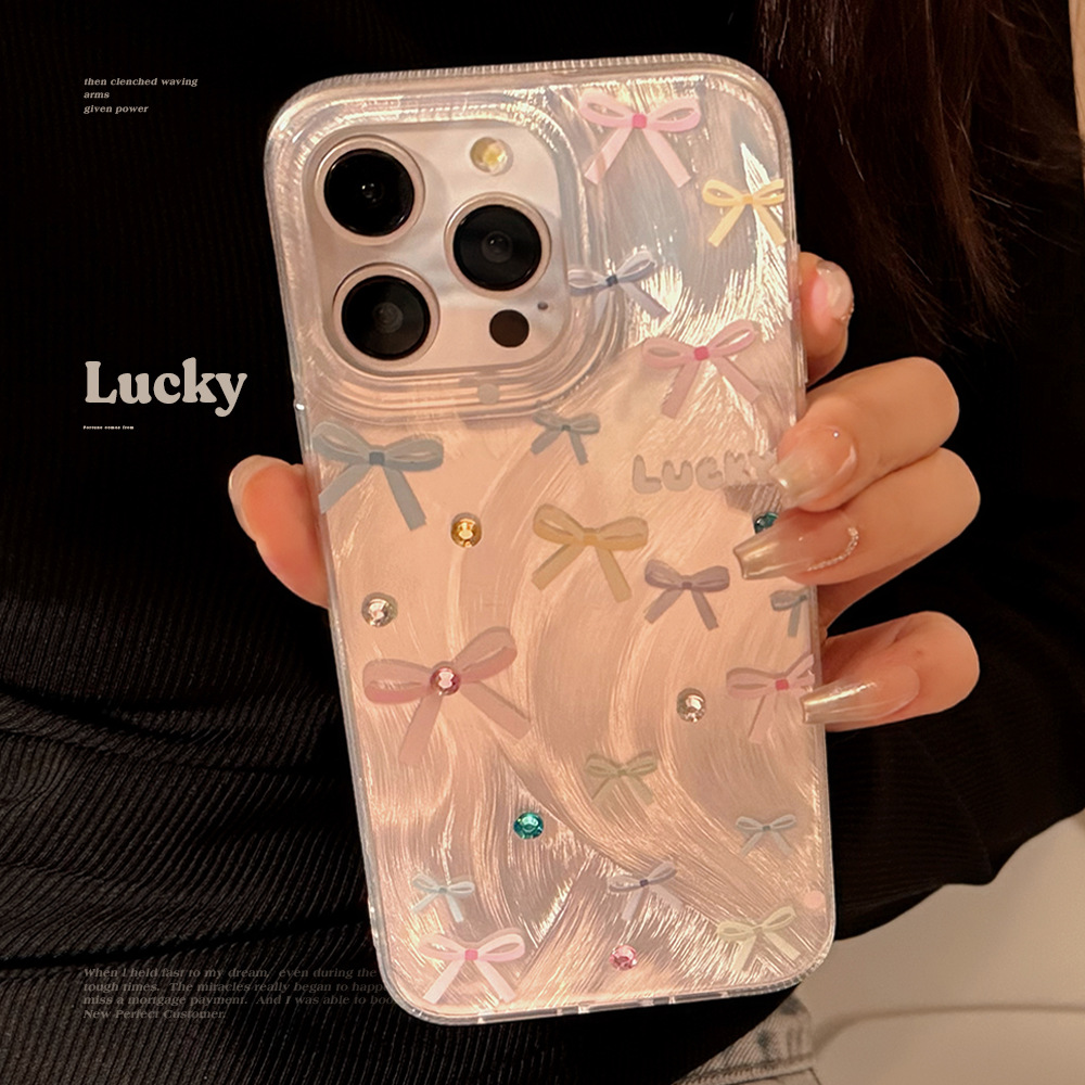 多巴胺彩色结适用苹果15羽纱iphone13手机壳12手机壳16promax