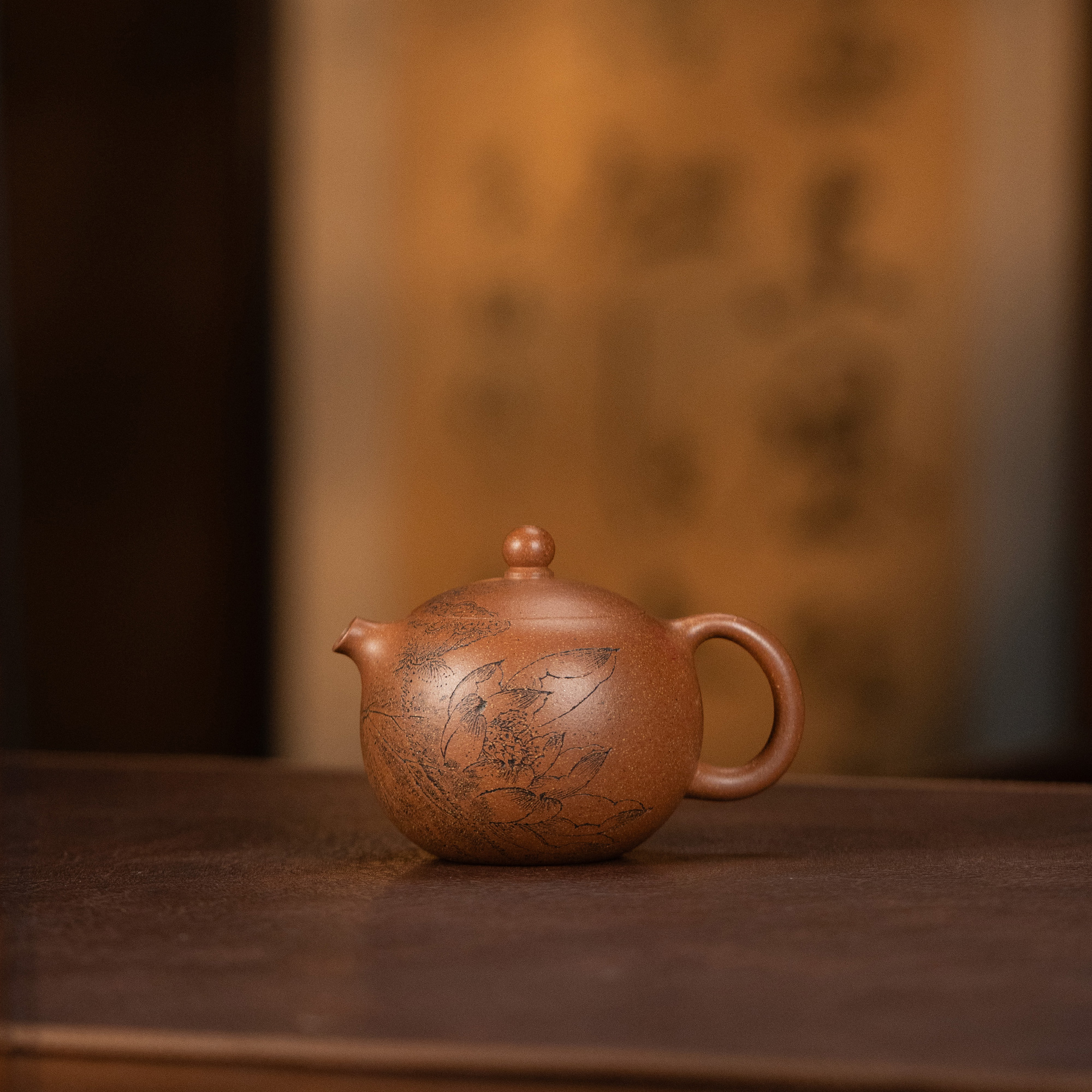 【利贞丨碧荷西施】原矿桂花砂150cc李建军全手工制茶具