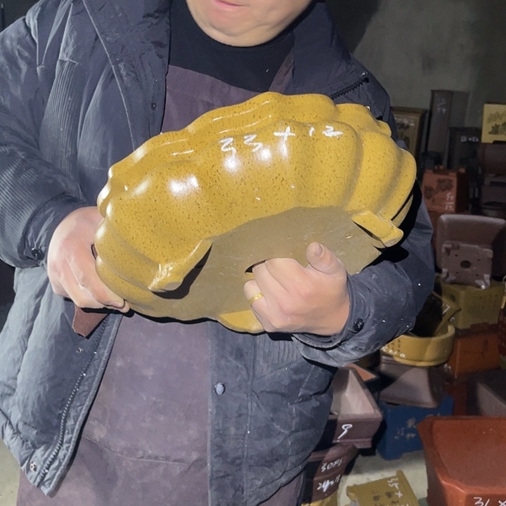 紫砂花盆紫砂等传统