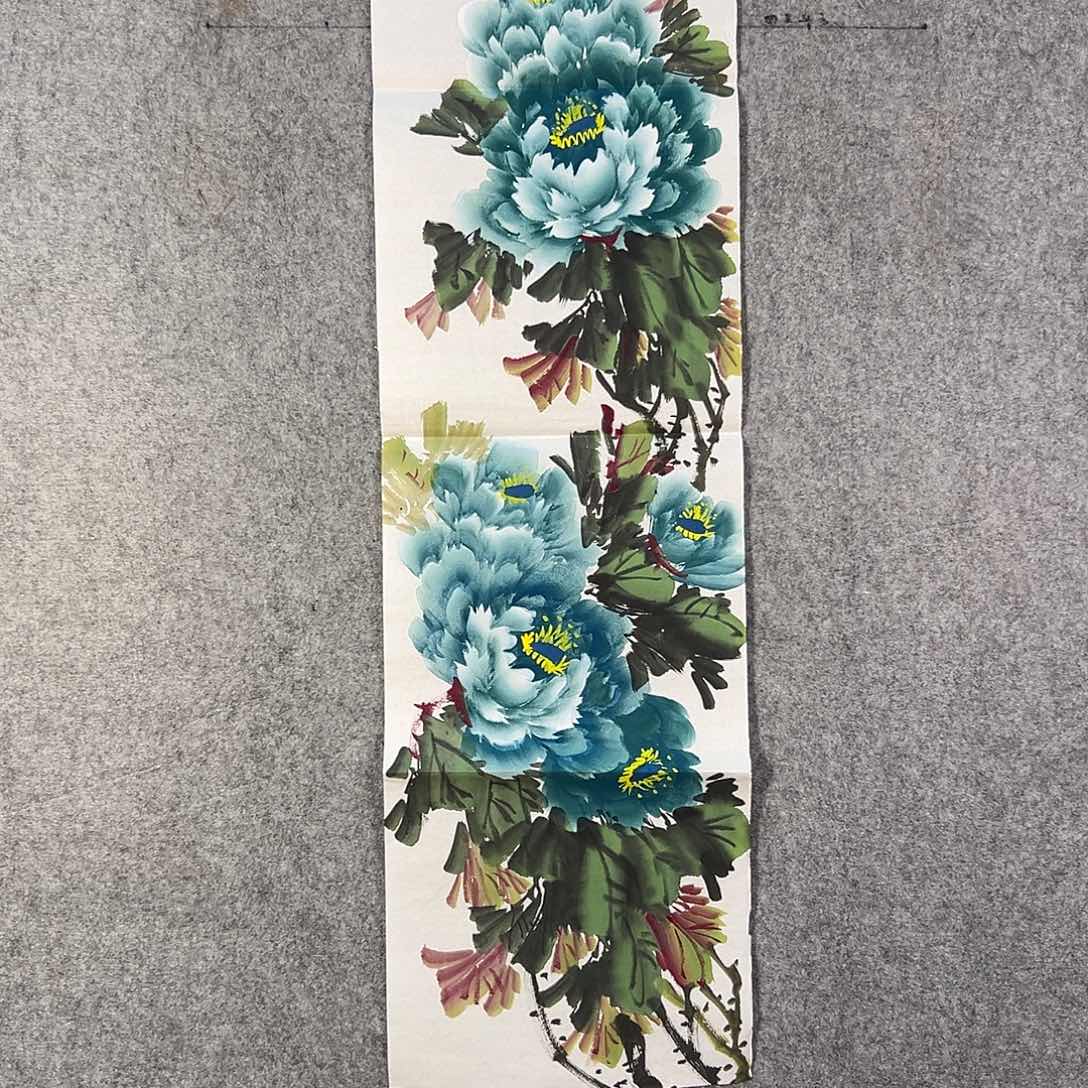 国画428 牡丹等植物生长于这里生长