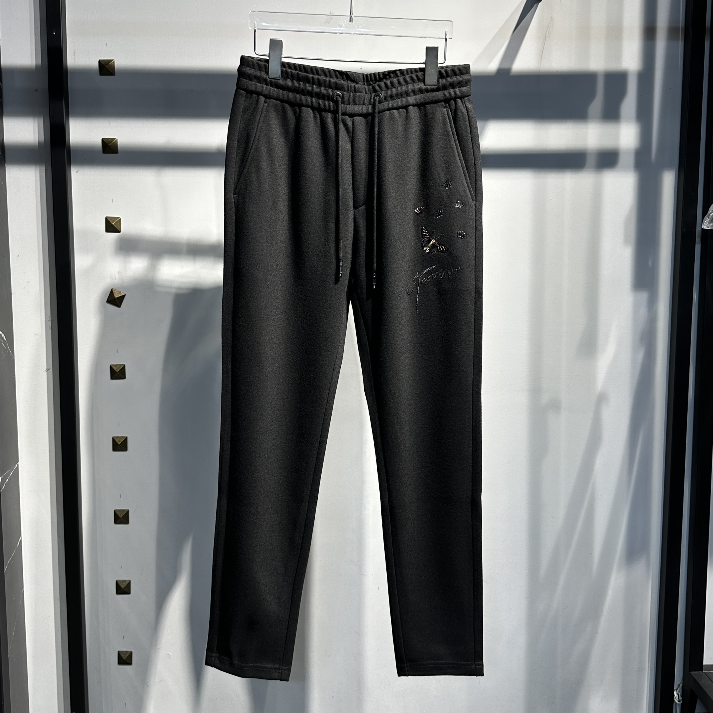 JQZ秋冬加厚/混纺毛呢小直筒休闲裤（188557）