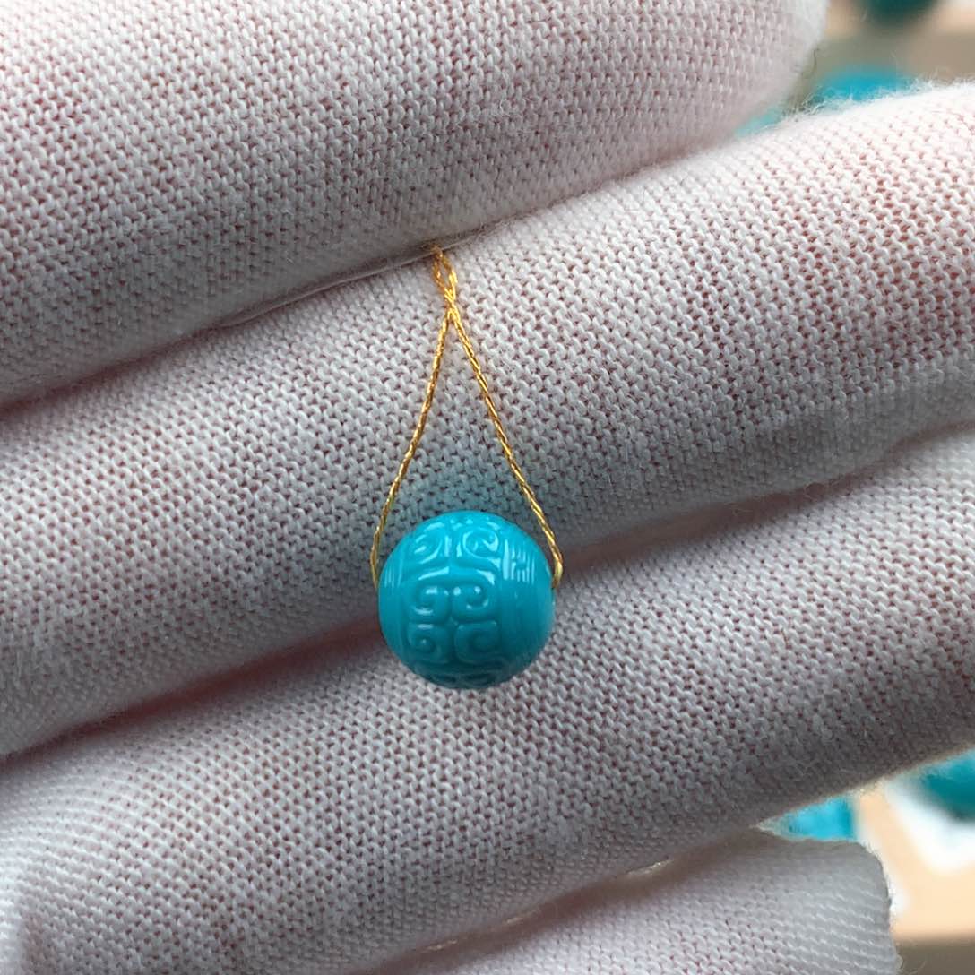 绿松石配饰未镶嵌8.8mm
