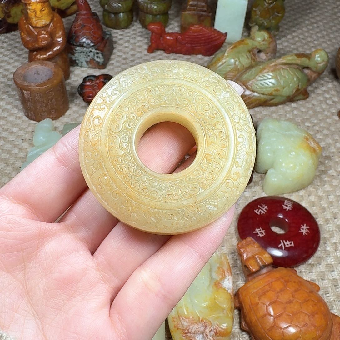 白玉菩提手串挂件