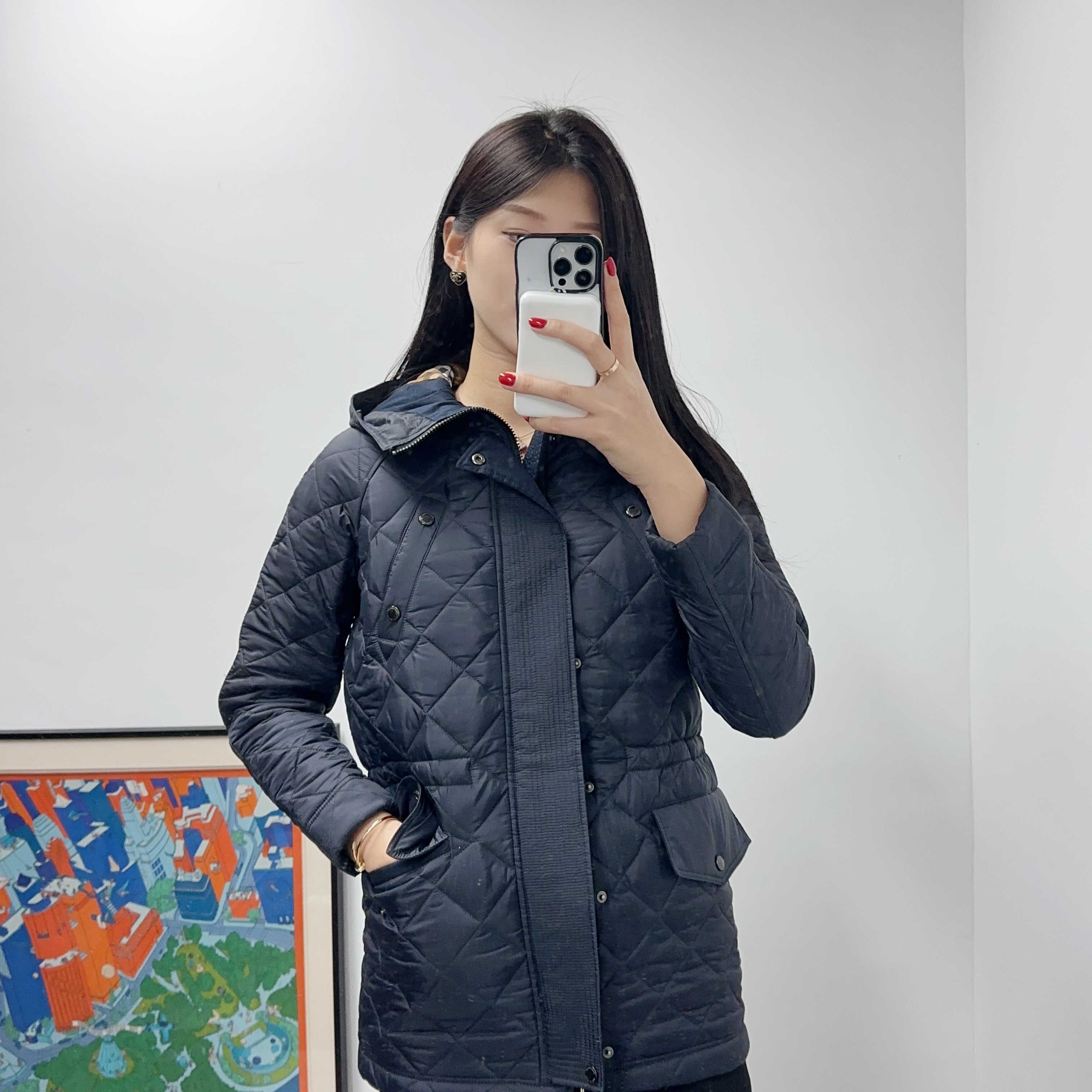 95新 BURBERRY/博柏利 童码长款棉服12Y/250916QNYXT01