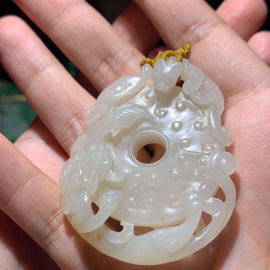 和田玉（糖玉）挂件未镶嵌用****9