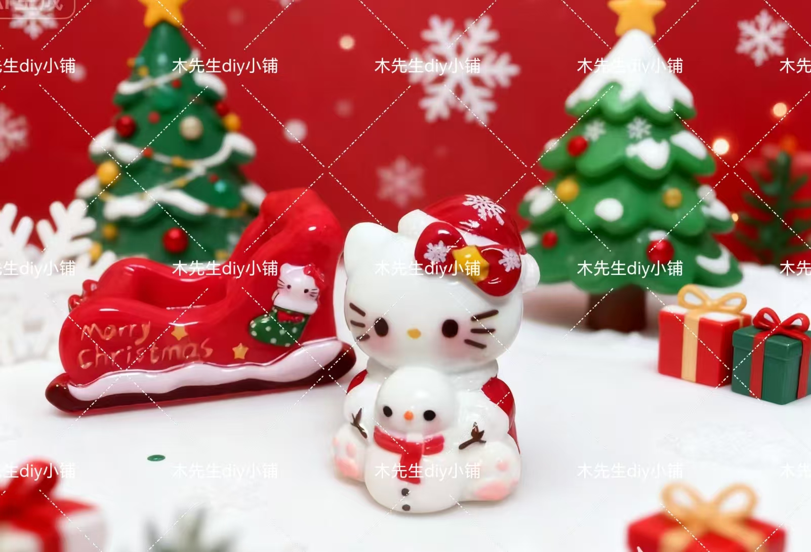#木先生定制食玩#圣诞KT，树脂产品，默认微瑕
