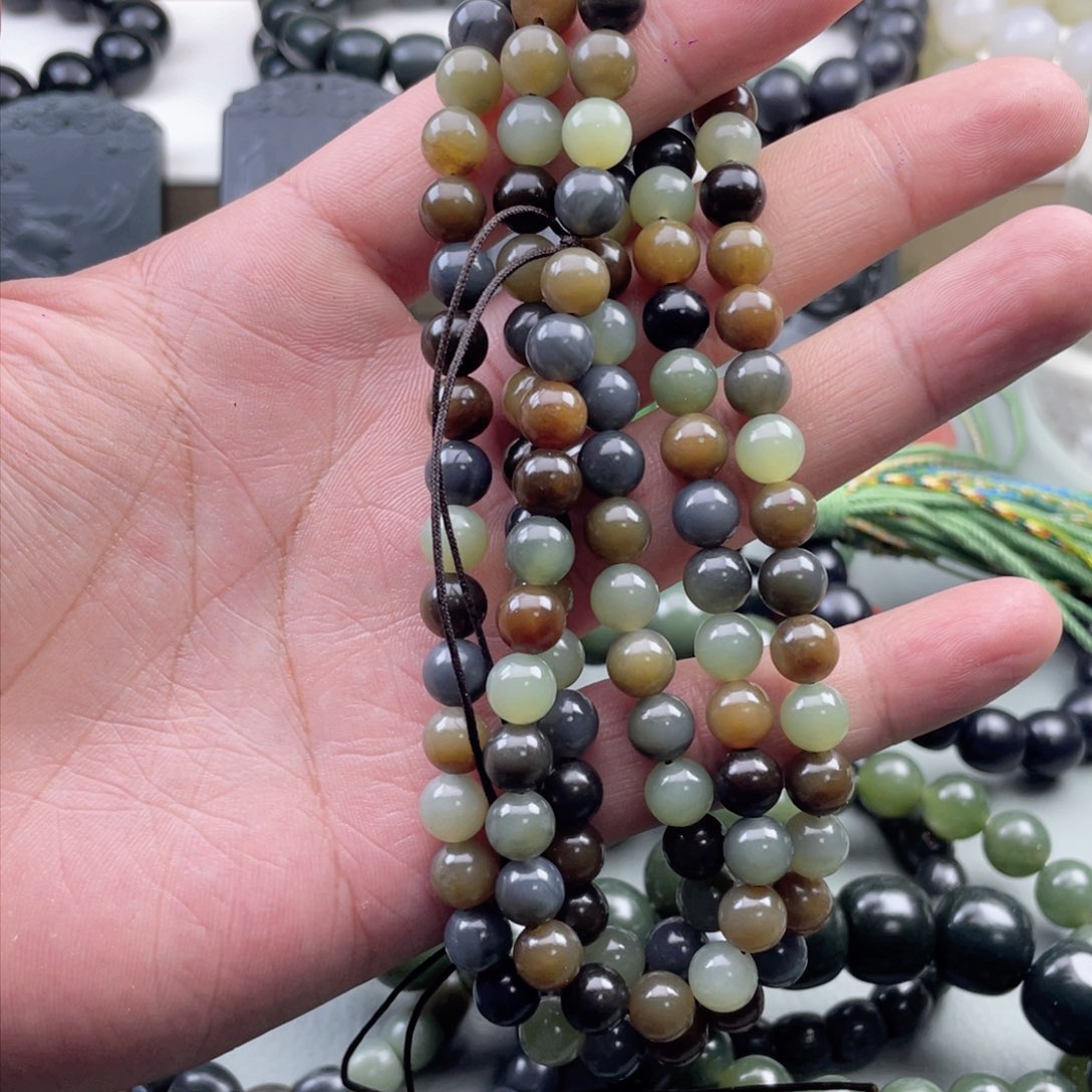 和田玉手串未镶嵌