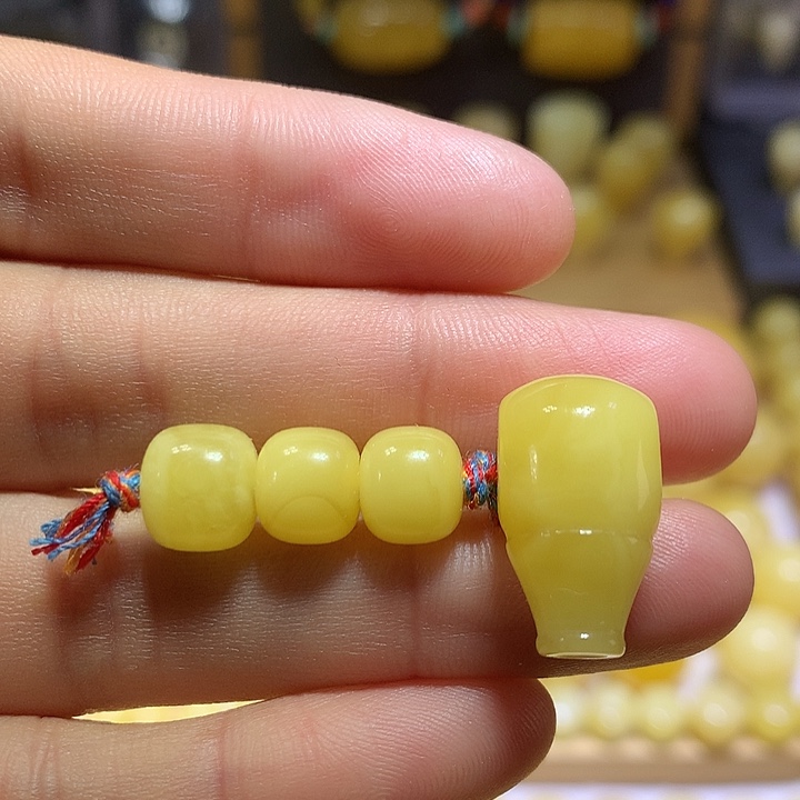 蜜蜡未镶嵌裸石天然原矿黄白花蜜蜡老型套装8-11.5左右