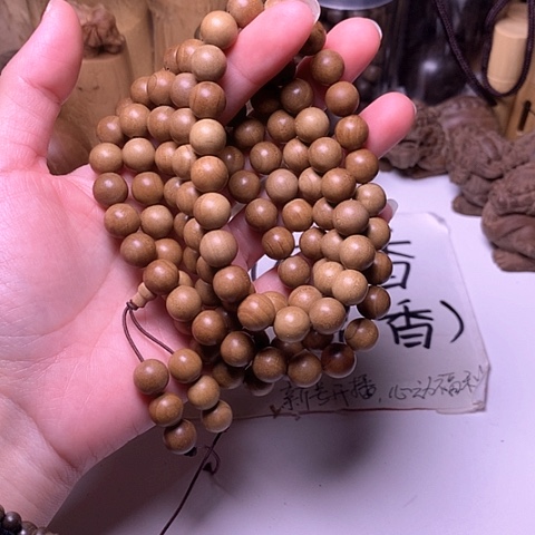 檀香木手串/手链檀香1.0/108多圈顺纹
