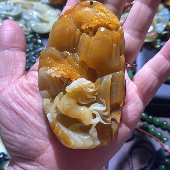 岫玉毛衣链未镶嵌