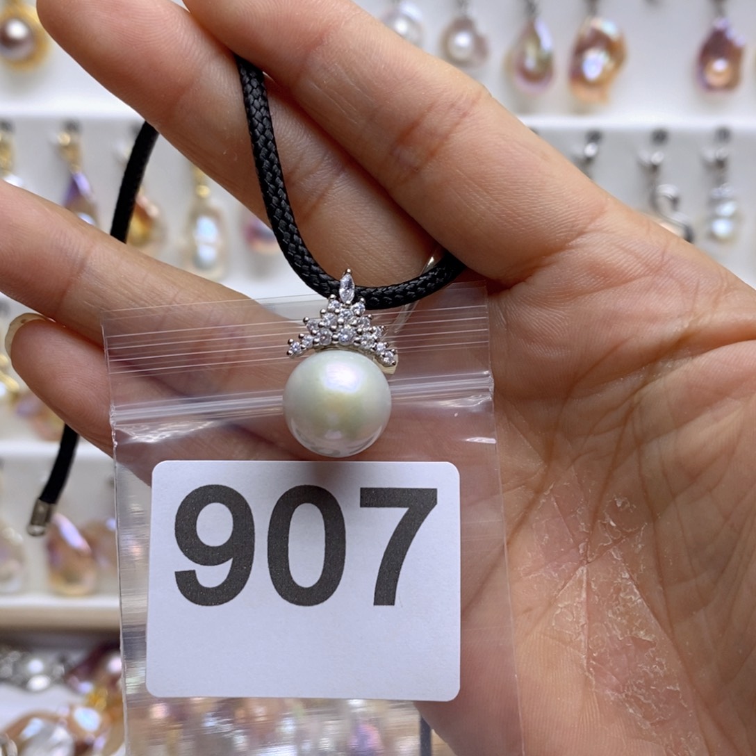 淡水珍珠颈饰银S925镶嵌完**糖907