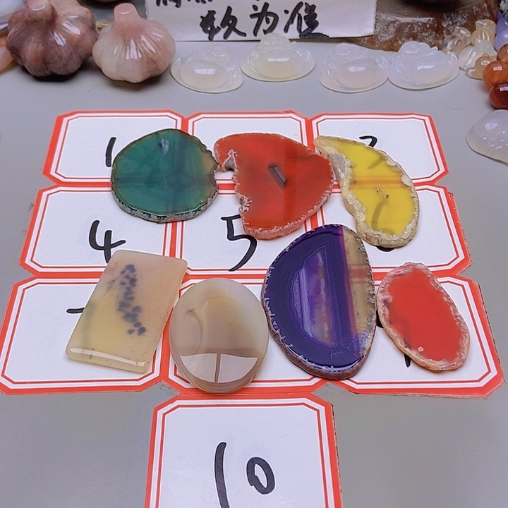 【闪购商品】未镶嵌玛瑙/玉髓珠宝半成品y****i