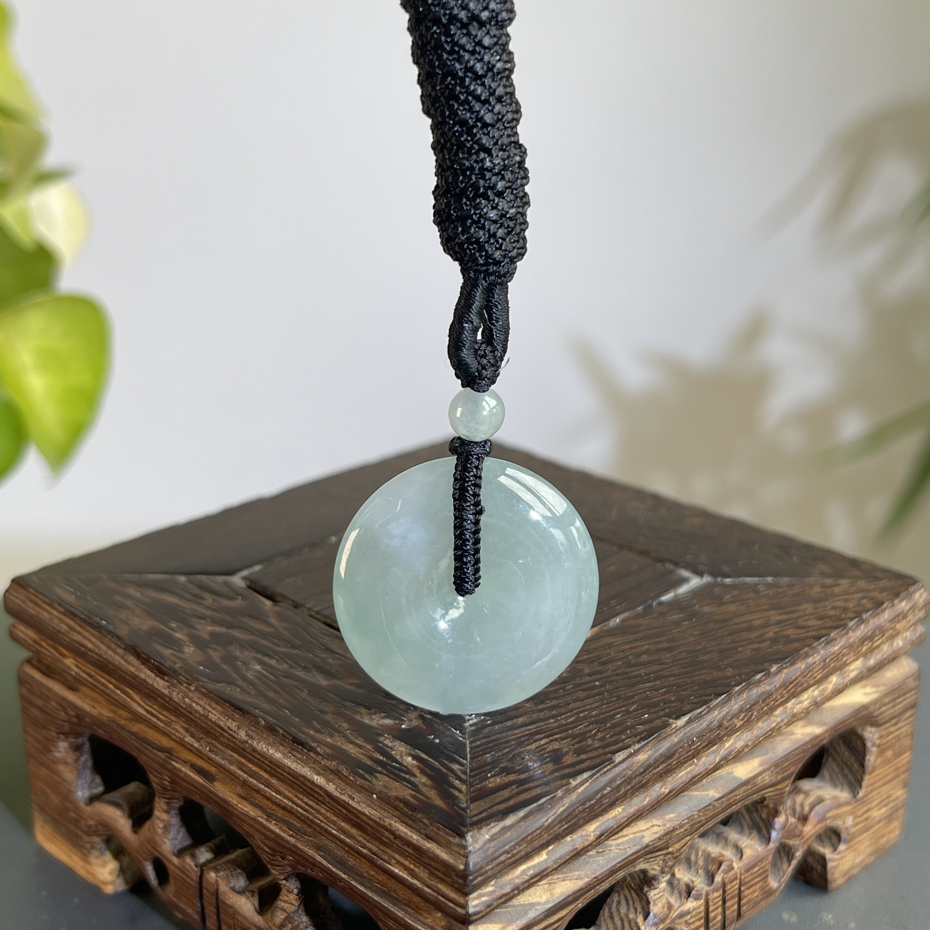 JGB16-180   天然缅甸A货翡翠  平安扣