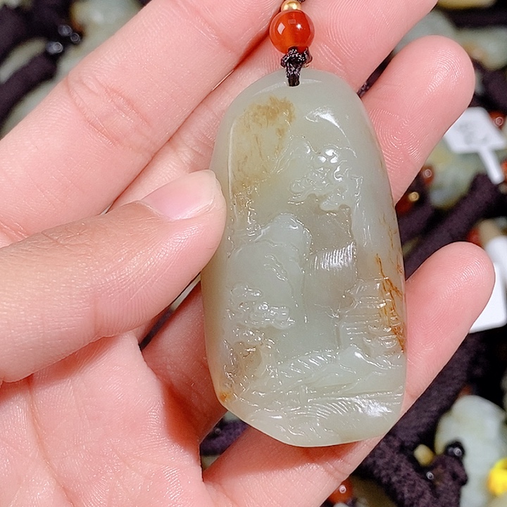 和田玉未镶嵌颈饰