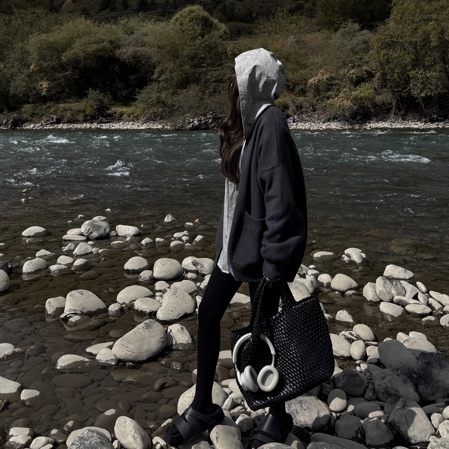 LADYC秋冬高弹力打底外穿连脚裤子 G193