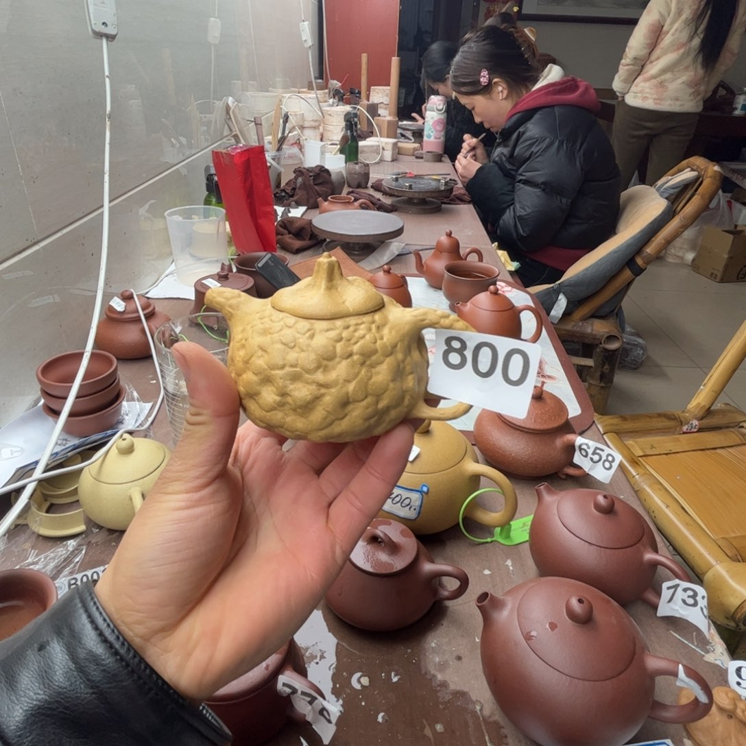 紫砂茶壶黄金段供春150左右瑕疵