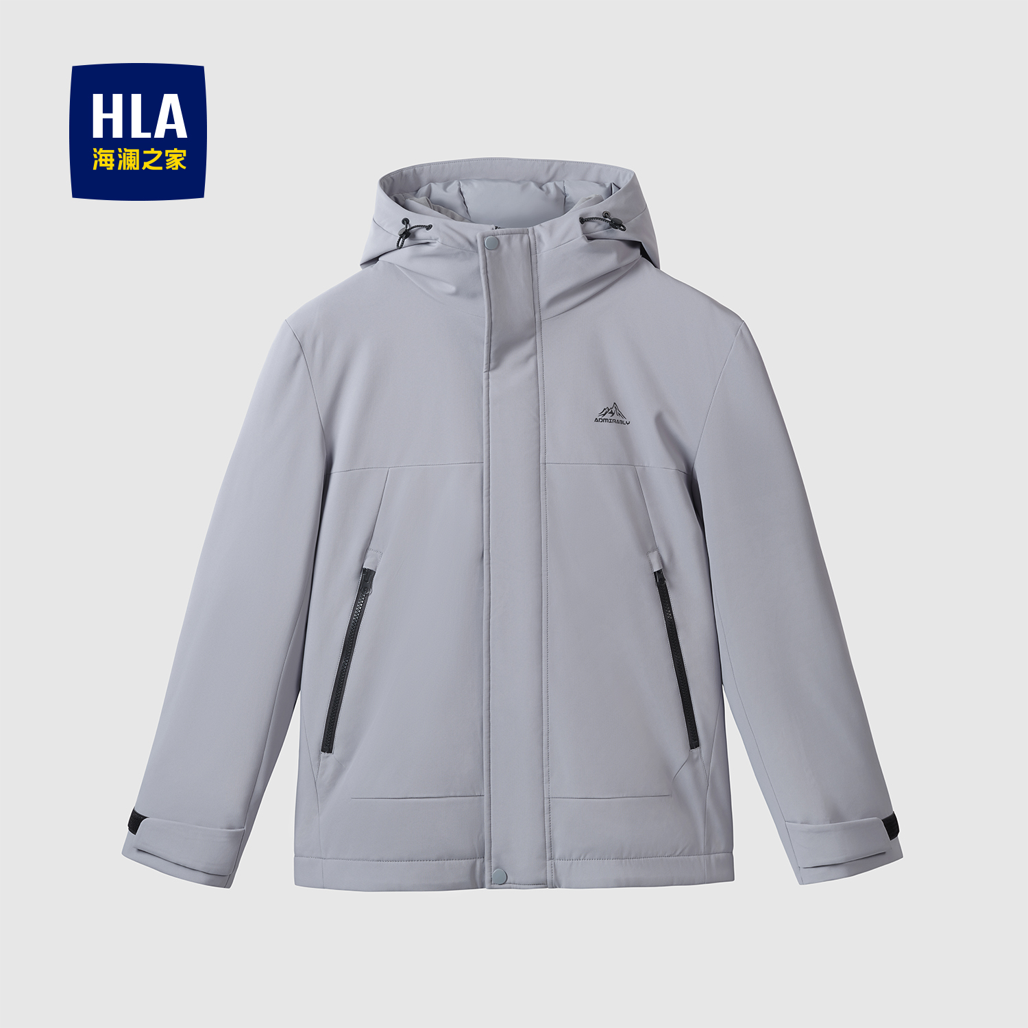 海澜之家冬季羽绒服宽松连帽羽绒服外套男