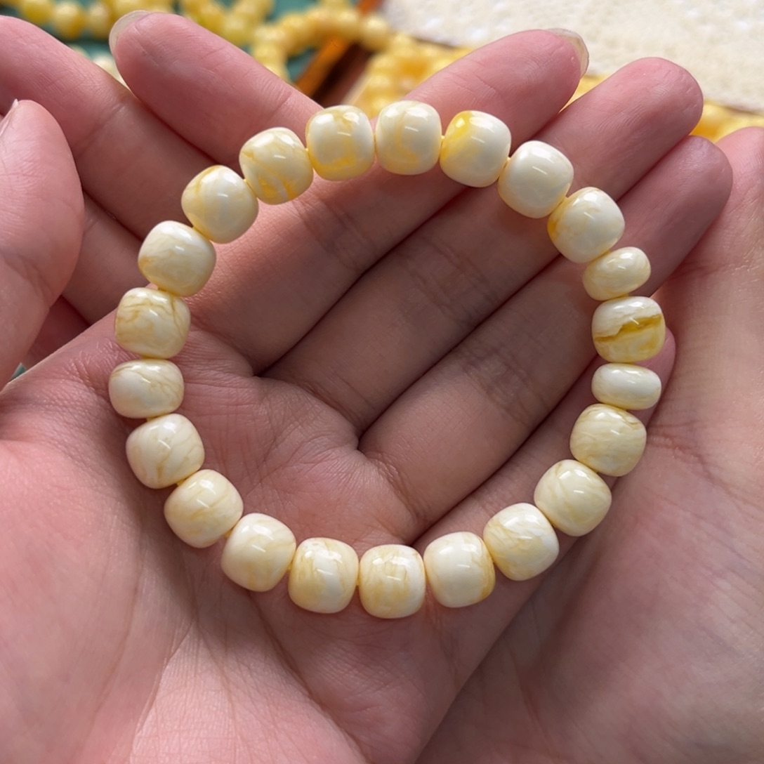 琥珀手链未镶嵌同料千层雪10m