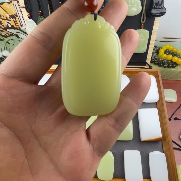 三***福玉平安无事牌黄口46精品祥云福利