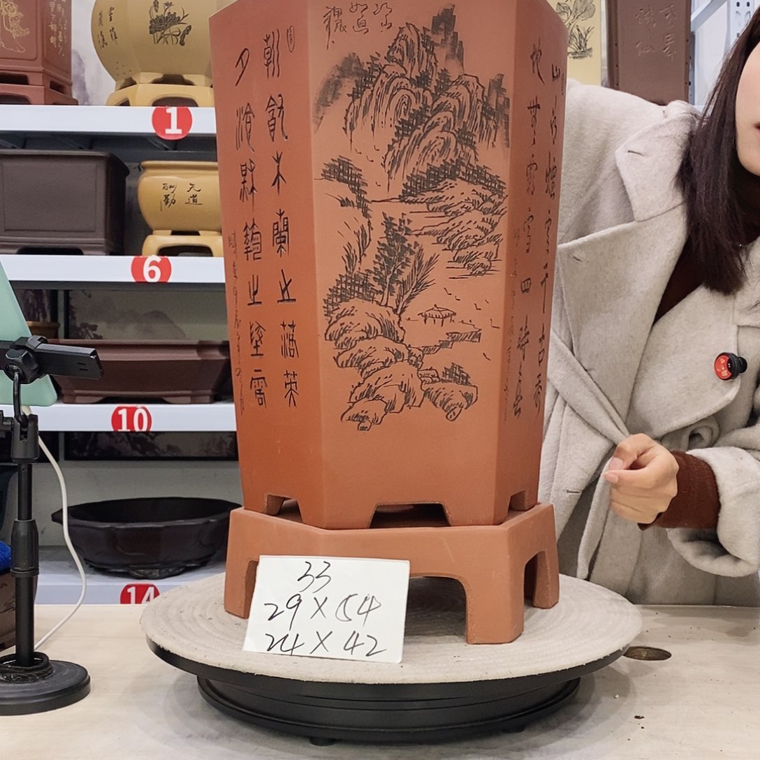 紫砂花盆紫砂花盆