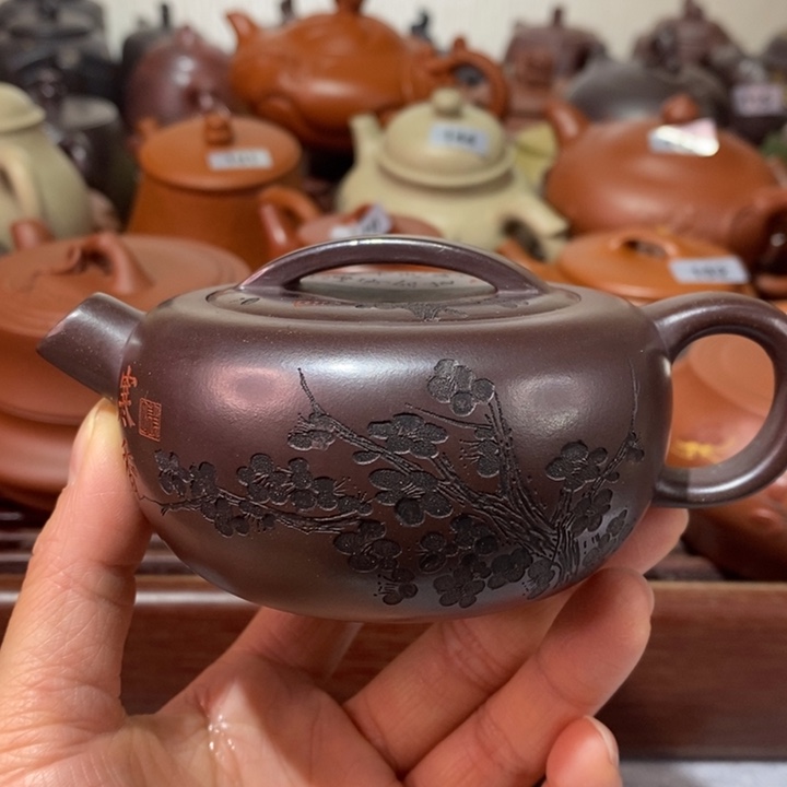 紫砂茶壶微瑕处理一把