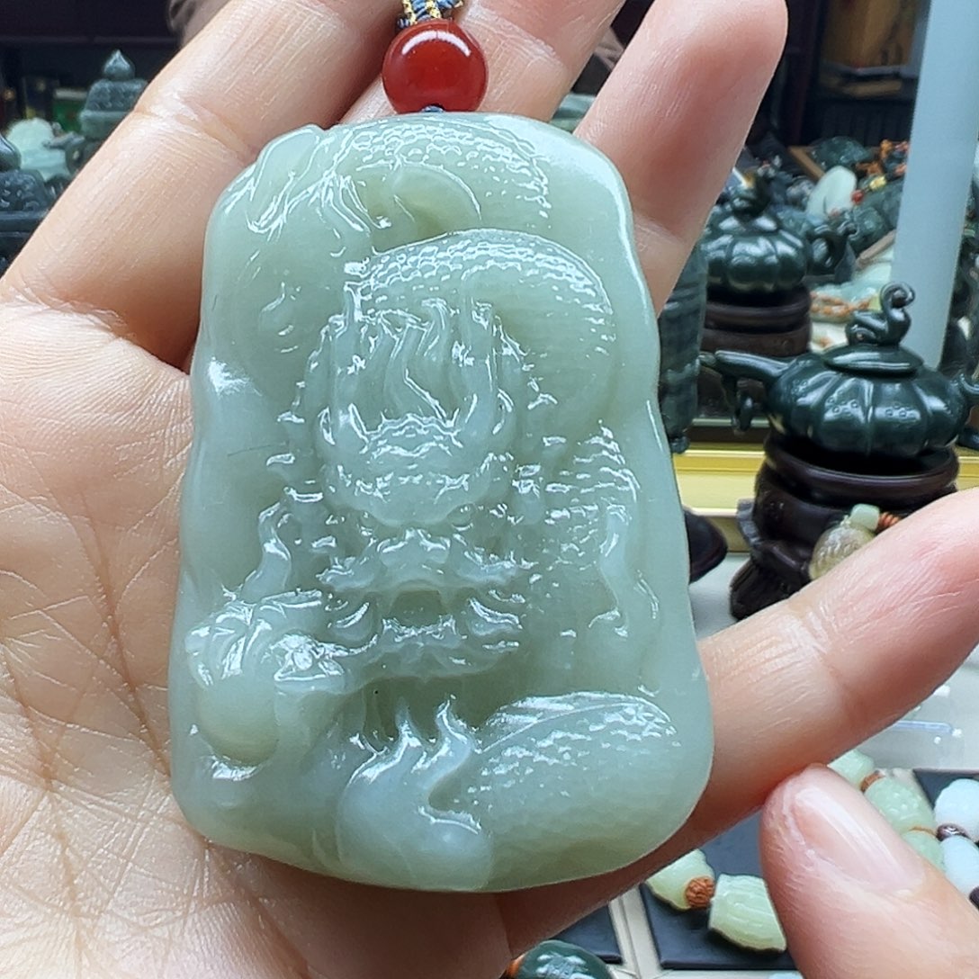 和田玉未镶嵌挂件