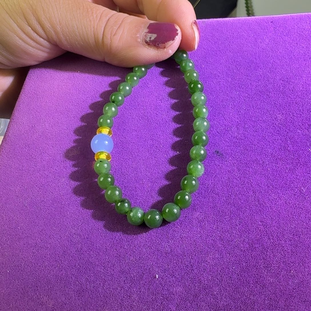 和田玉未镶嵌手链