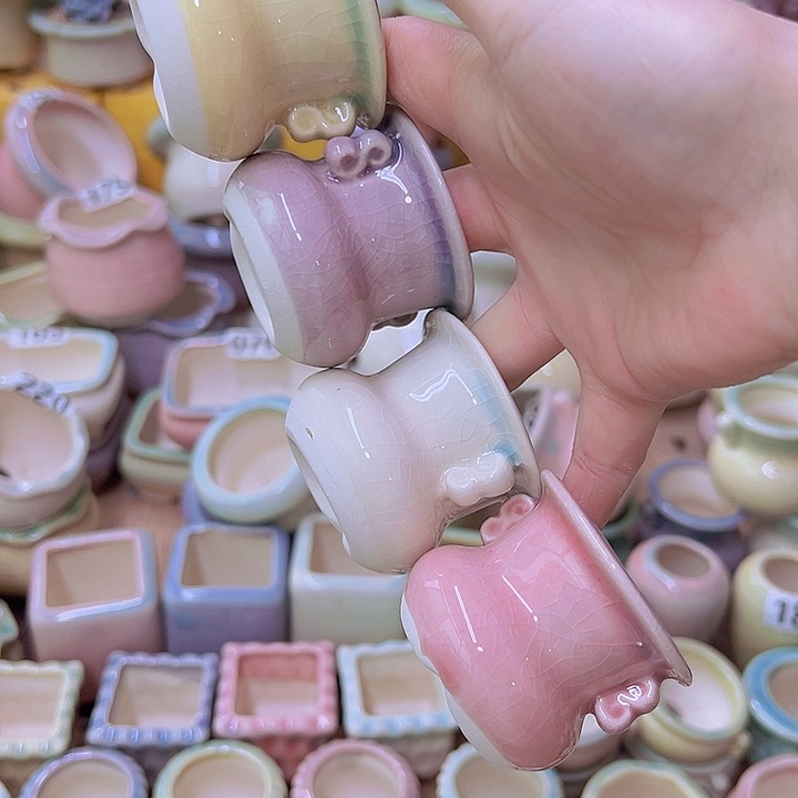 红陶陶瓷花盆当场满12包邮