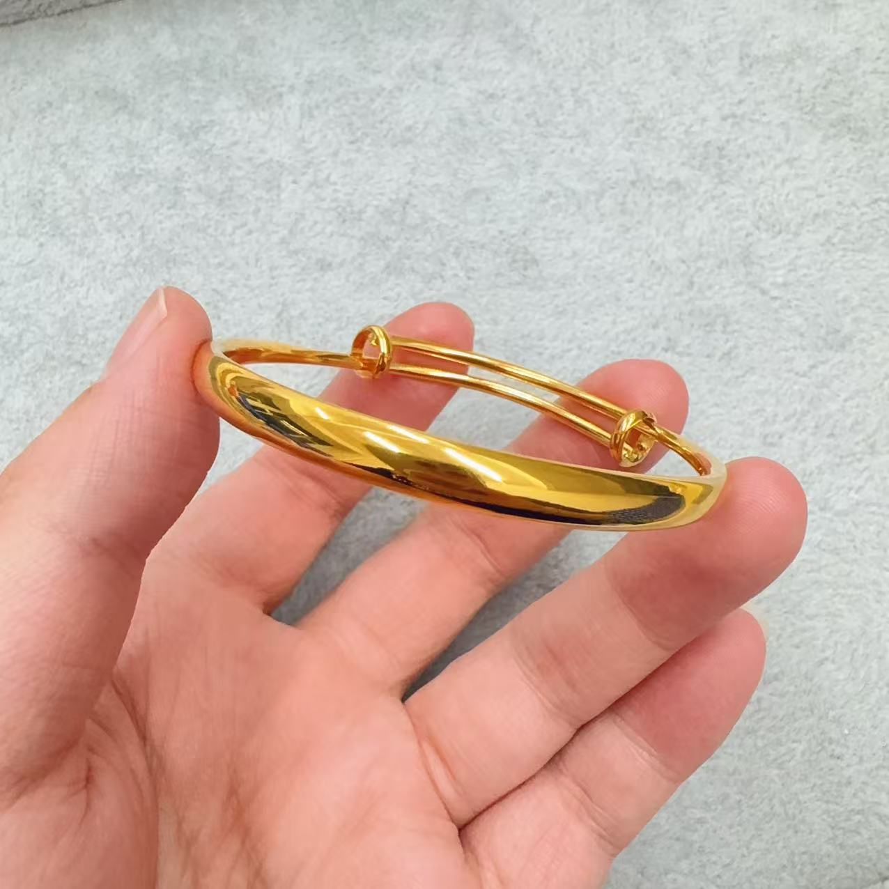 手镯 手镯 精工黄色光面推拉手镯 SZ-10670