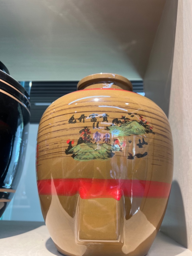 小口酒橄榄绿10斤小斤数土陶酒坛