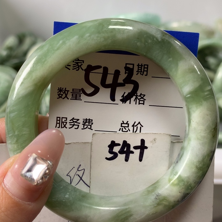 蛇纹石玉手镯未镶嵌543