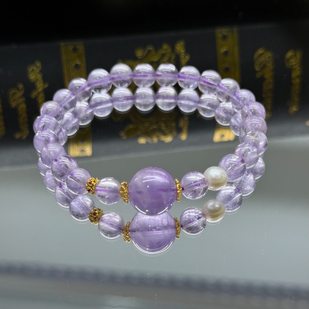 天然紫水晶单圈手串-多样性发一件 007