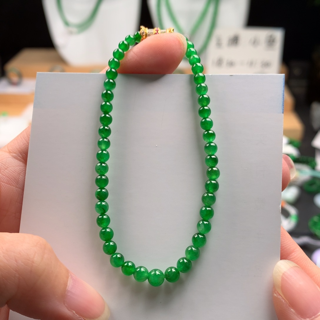 翡翠手串未镶嵌4mm手串
