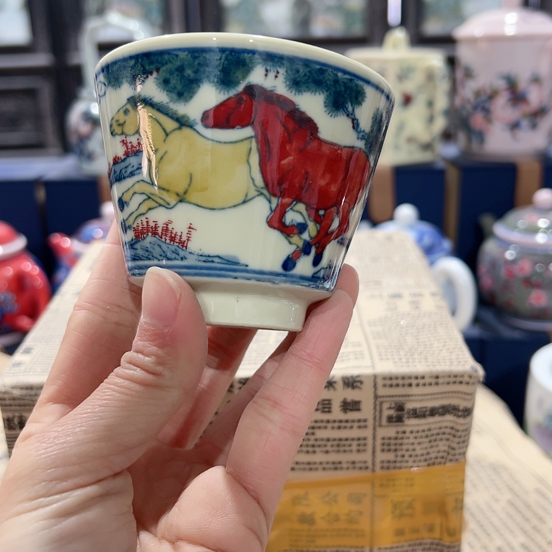 摆件陶景德镇陶瓷杯子