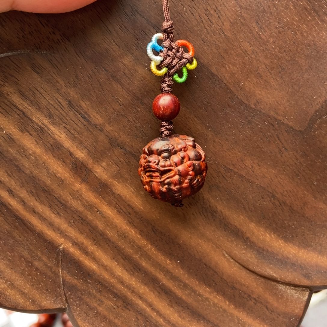 小叶紫檀手串/手链貔貅手机挂件