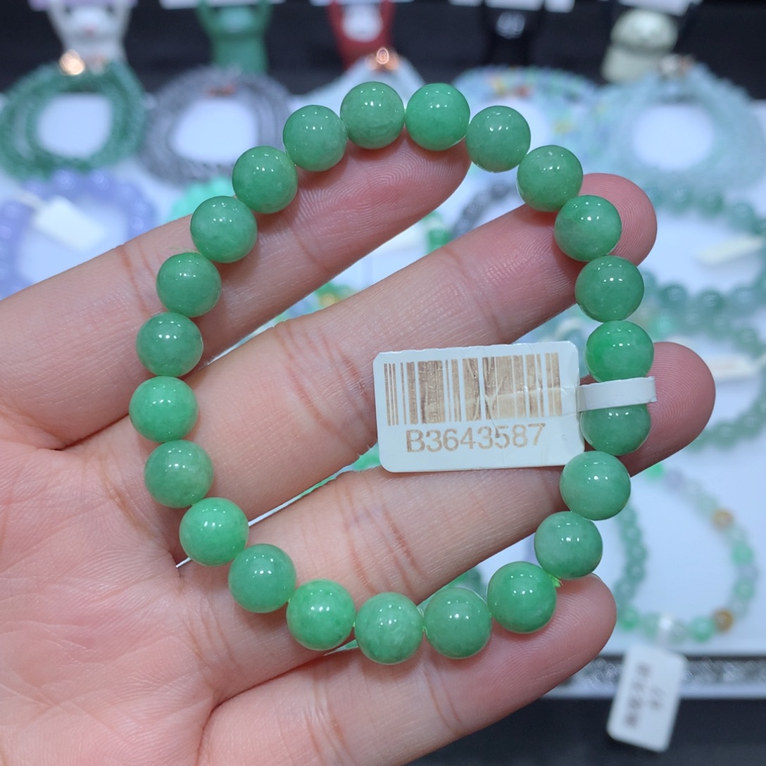 翡翠未镶嵌手串天然