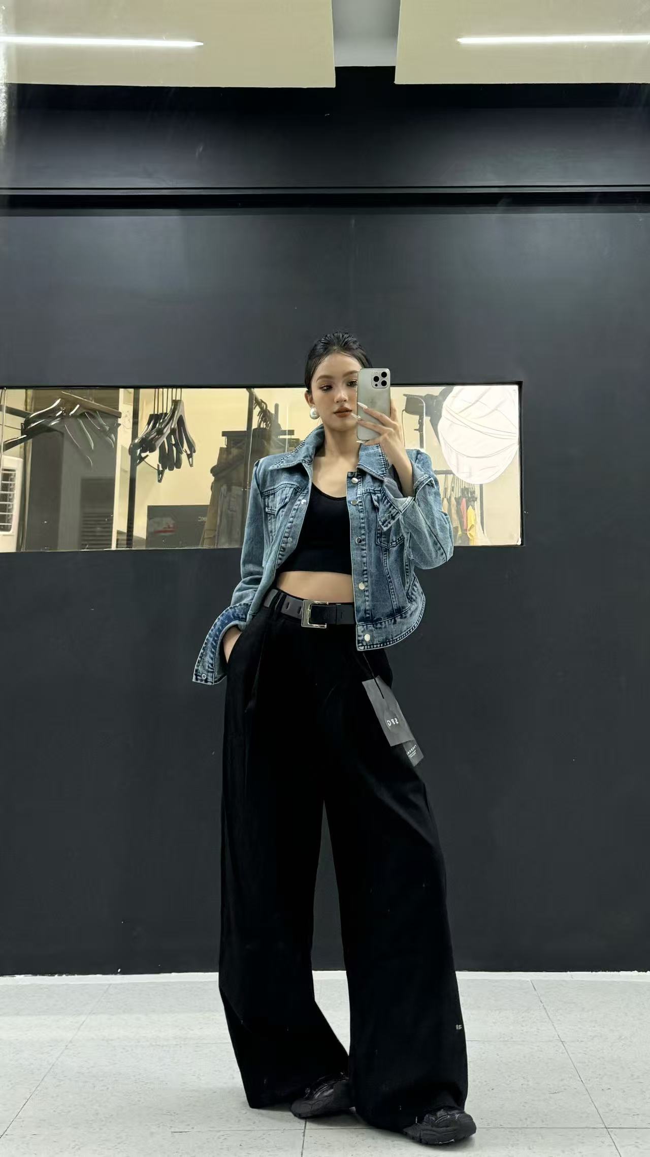 娱娱女装秋装新款时尚洋气百搭牛仔外套