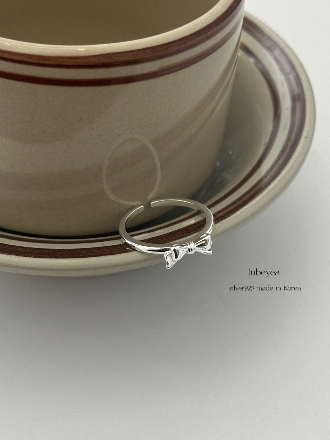 925银戒指 蝴蝶结戒指 6643